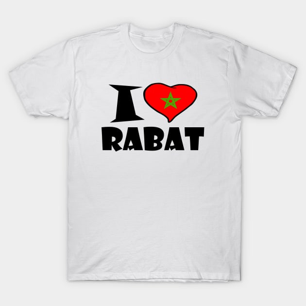 I Love Rabat T-Shirt by Milaino